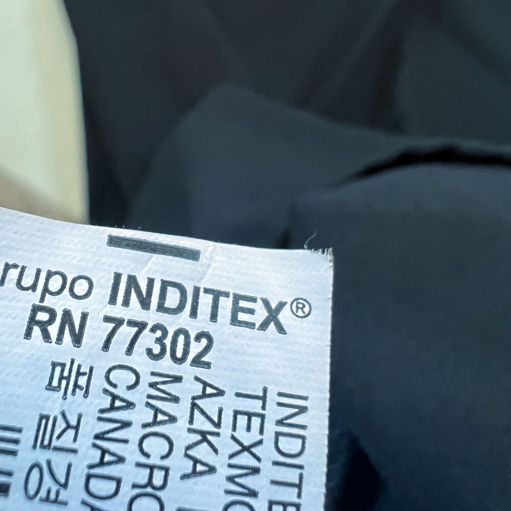 Zara Shift mini Dress with Ruffle front and Sheer Dot Sleeves Party Dress - Picture 8 of 10
